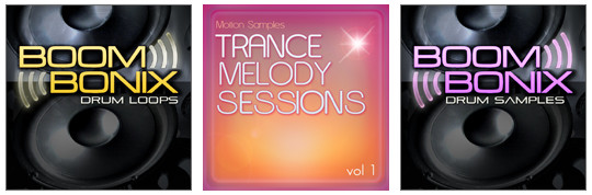 Motion Samples Trance Melody Sessions vol1, Boombonix Drum Loops and Samples
