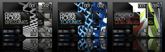 Zenhiser Global House Basslines, Global House Top Lines, and Minimal Tech One Shots