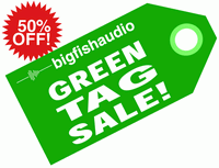 Big Fish Audio Green Tag Sale