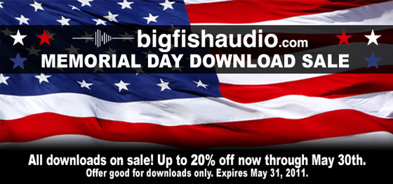 Big Fish Audio Memorial Day Download Sale