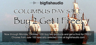 Big Fish Audio Columbus Day Sale