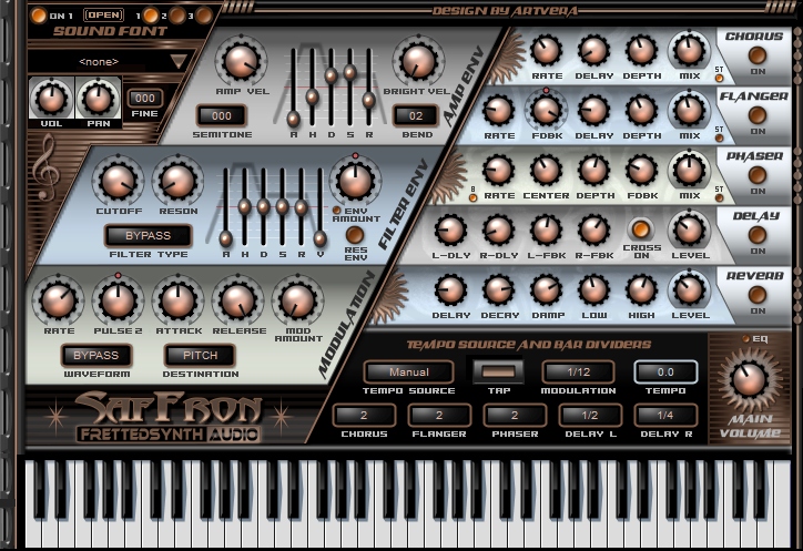 Fretted Synth SafFronSE