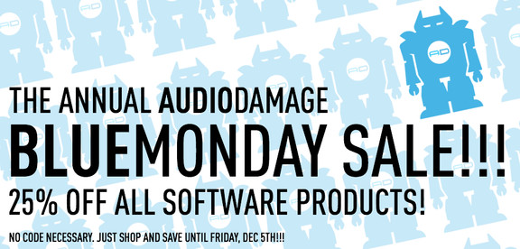 Audio Damage Blue Monday Sale