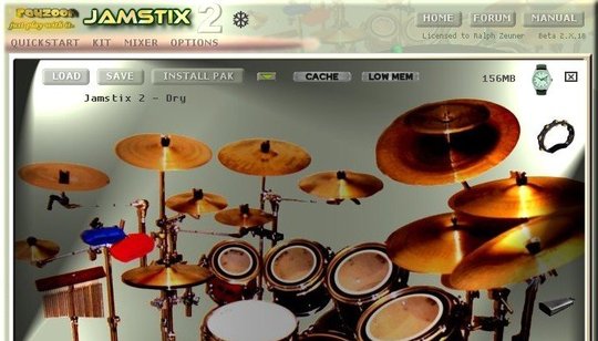 Rayzoon Jamstix 2 screenshot