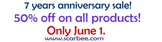 Scarbee 7 year anniversary sale