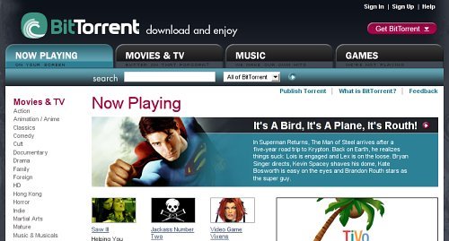 BitTorrent website