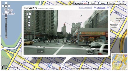 Google Maps Street View of NYC 86th and 3rd
