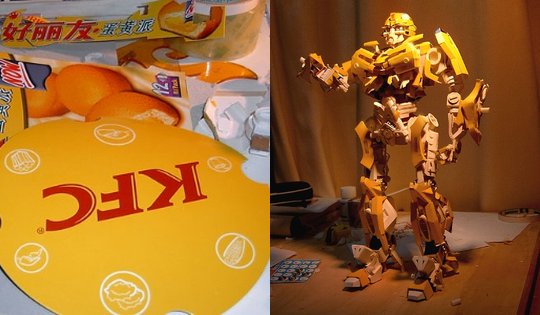 Bumblebee paper model