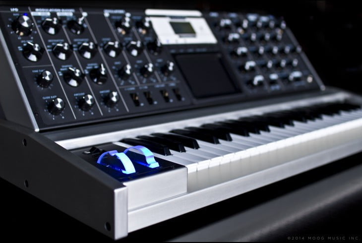 Aluminum Minimoog Voyager Limited Edition Synthesizer By Moog