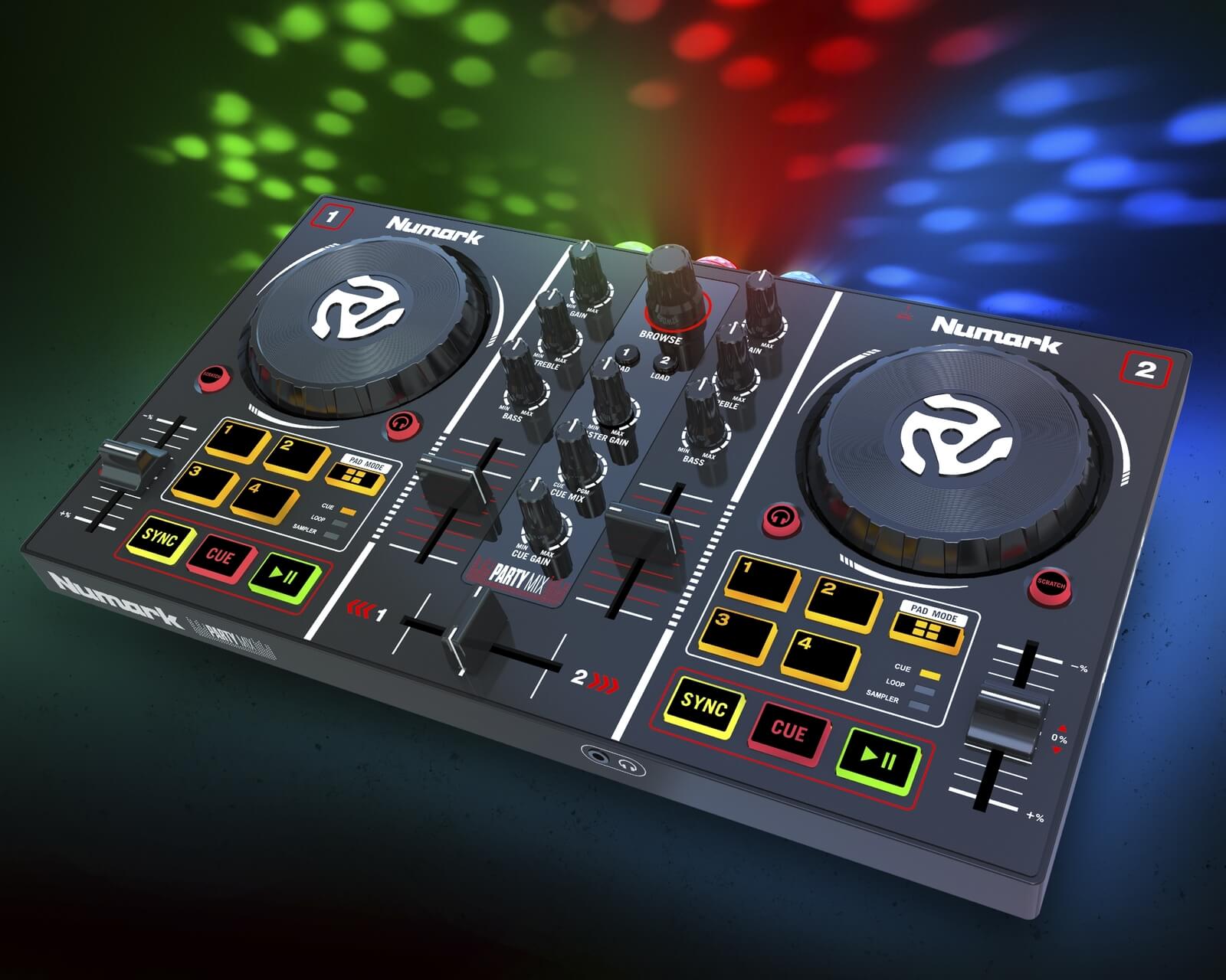 numark party mix traktor mapping