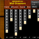 MidiKarval Midi Drawbars