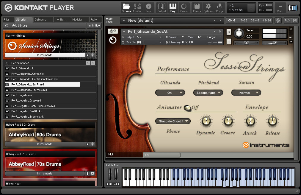 ni session strings and kontakt factory library