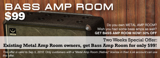 Softube Bass Amp Room promotion