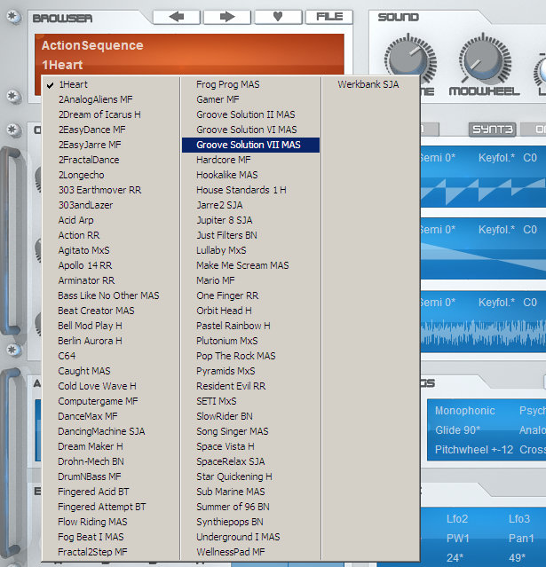 ElectraX Patch Browser