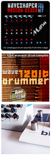 WaveShaper Moscow Disco, 12Bit Drummer & Aluminium / White Metal