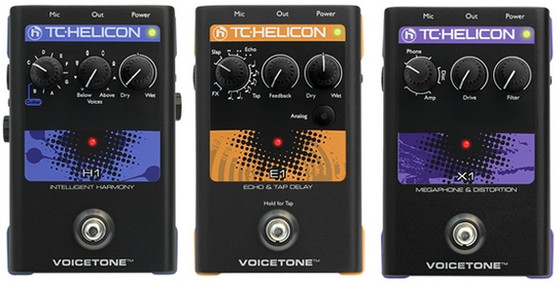 TC-Helicon VoiceLive H1, E1 & X1