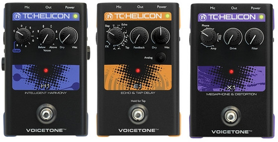 VoiceTone H1 Intelligent Harmony, E1 Echo & Tap delay and X1