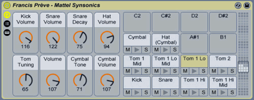 Synsonics for Ableton by Francis Prève