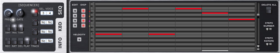 XILS-lab Synthix sequencer panel