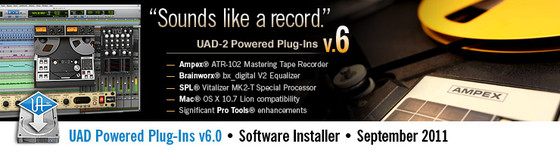 UAD Powered Plug-Ins v6.0