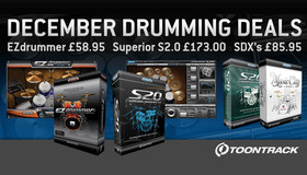 Toontrack December Drumming Deals