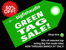 Big Fish Audio Green Tag Sale