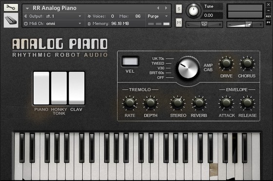 Rhythmic Robot Analog Piano