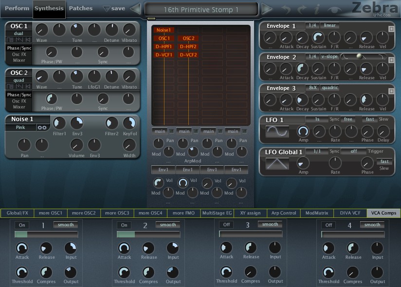 ZebraHZ polyphonic compressor modules