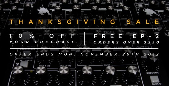 Moog Thanksgiving Sale