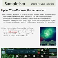 Sampleism December Sale