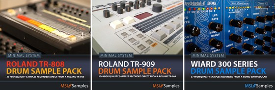 Minimal System Instruments drum sample packs