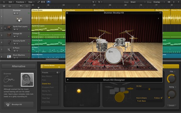 Logic Pro X Drummer / Drum Kit Designer