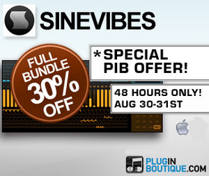 30% off Sinevibes at Plugin Boutique