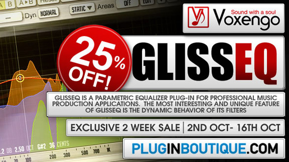 Voxengo GlissEQ 25% off