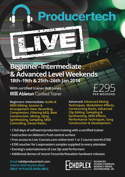 Producertech Ableton Live Training Weekends
