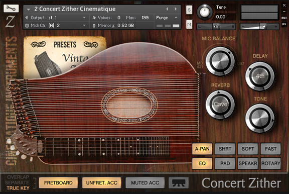 Cinematique Instruments Concert Zither