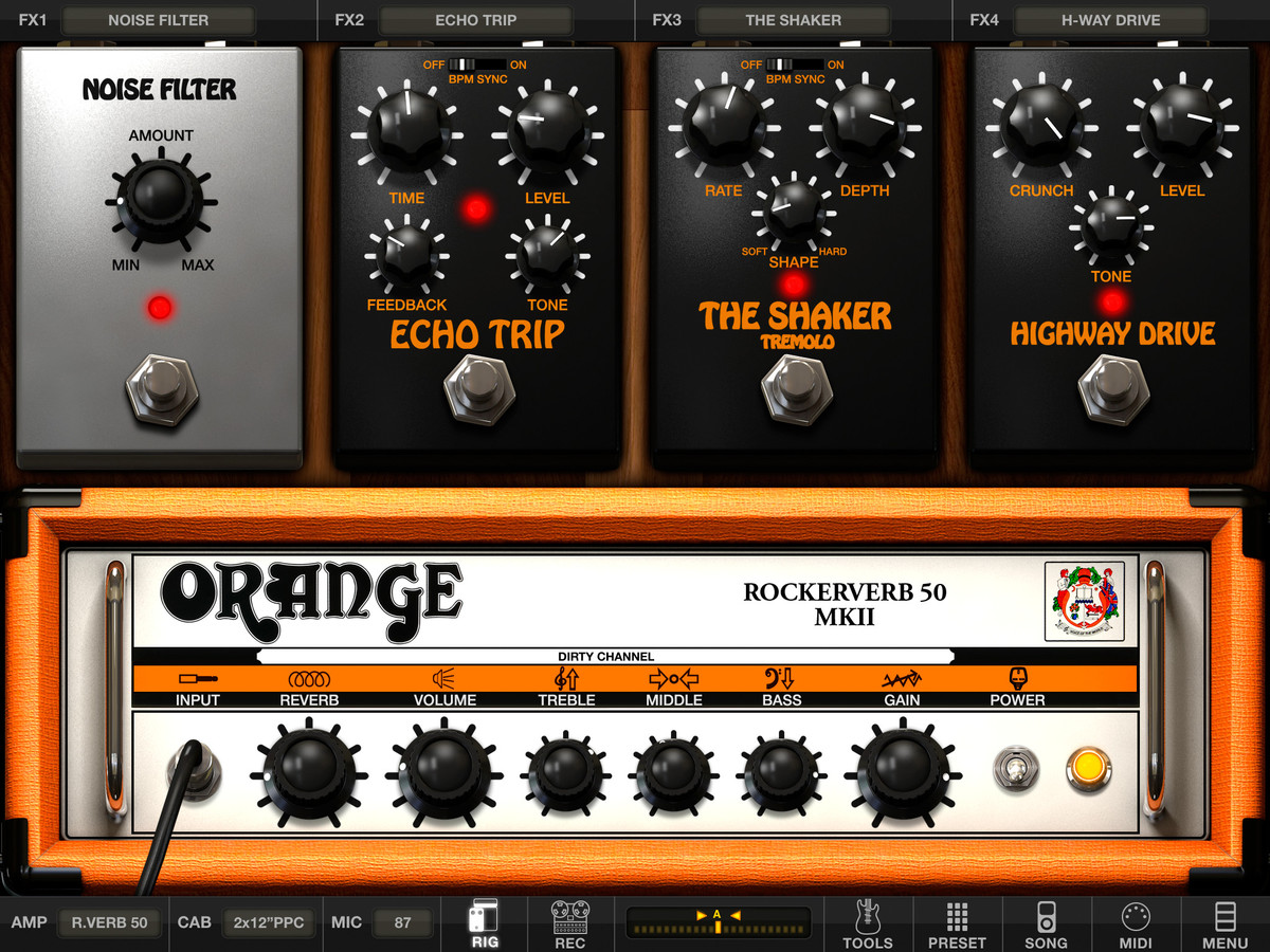 AmpliTube Orange for iPad