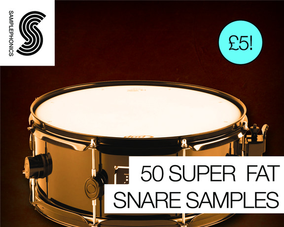 50 Super Fat Snare Samples pack released at Samplephonics