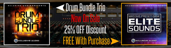 Xclusive-Audio Drum Bundle TRIO deal