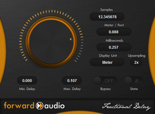 Forward Audio Fractional Delay