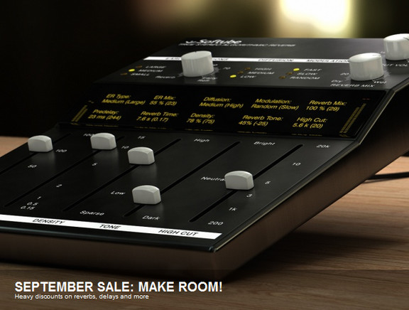 Softube sale on reverbs, delays & Studio Collection