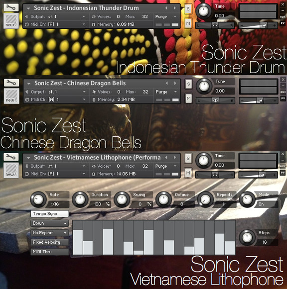 Sonic Zest Asian Thunder, Stones and Dragons