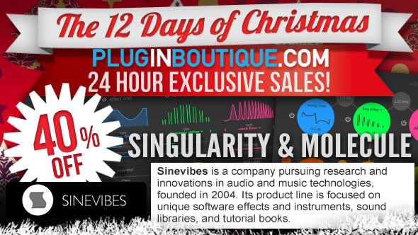 40% off Sinevibes Singularity & Molecule