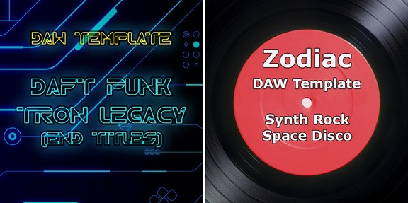 Reveal Sound Daft Punk TRON & Zodiac DAW templates