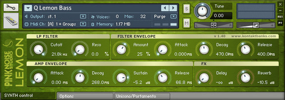 Pinknoise Studios Lemon Kontakt edition