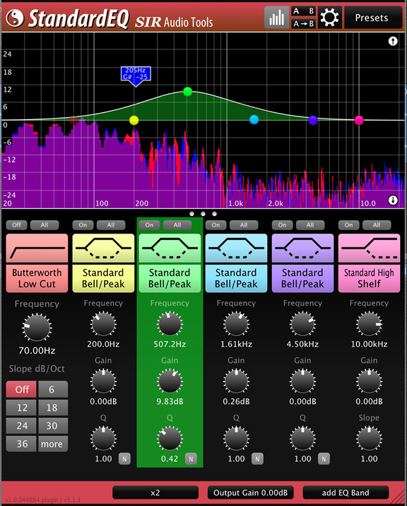 SIR Audio Tools StandardEQ