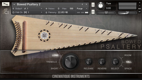 Cinematique Instruments Bowed Psaltery