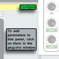 Ableton Live 8 - configure plug-in parameters