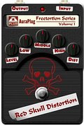 AuraPlug Red Skull Distortion