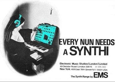 Advertisement for the EMS Synthi AKS